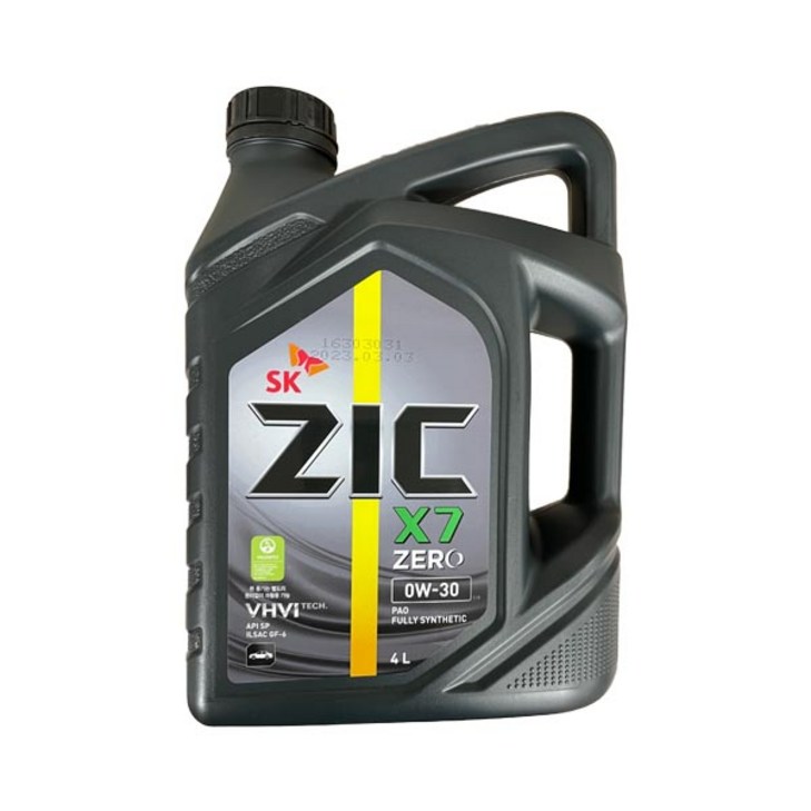 ZIC X7 ZERO 0W30 4L 가솔린