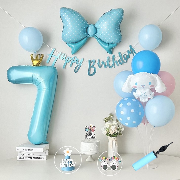 연지마켓 시나모롤 산리오 생일풍선 파티세트