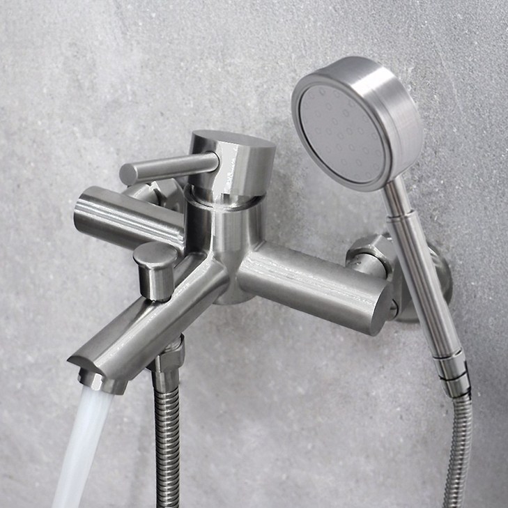 로딘 샤워기수전 무광 욕실 스텐304 샤워수전 욕조 샤워기 수도꼭지 교체 IN131, 1개