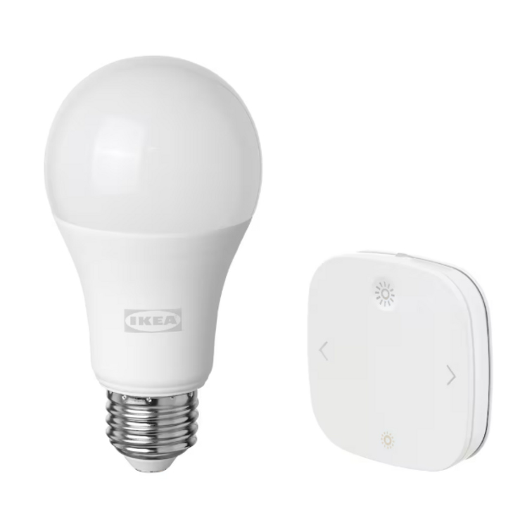 이케아 전구  이케아 e26 스마트전구 스마트 리모컨세트  TRADFRI 트로드프리 밝기조절리모컨  E26 LED전구 304.065.41
