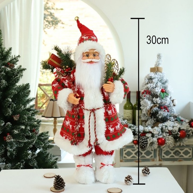 춤추는 움직이는 줄타는 산타 루돌프 트리 인형 댄싱 트리 홈 새해 2022를위한 크리스마스 장식 25 스타일 높이 30cm 클로스 선물 창 장식품 Navidad