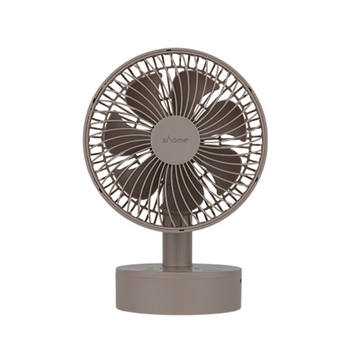 시홈 BIGFAN 써큘 무선 미니 탁상용 선풍기, 모카브라운, SHDF01