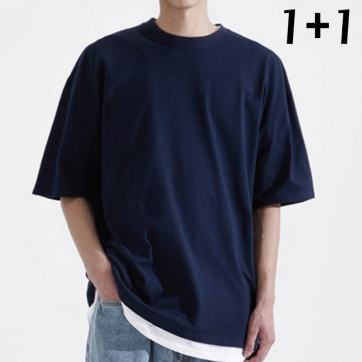 11 오버핏 반팔 빅사이즈 M5XL 무지 20수 티셔츠 11 오버핏 반팔 빅사이즈 M5XL 무지 20수 티셔츠