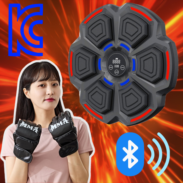 뮤직복싱 기계 머신 이지앤뮤지백 가정용 샌드백 다이어트 실내, 1개