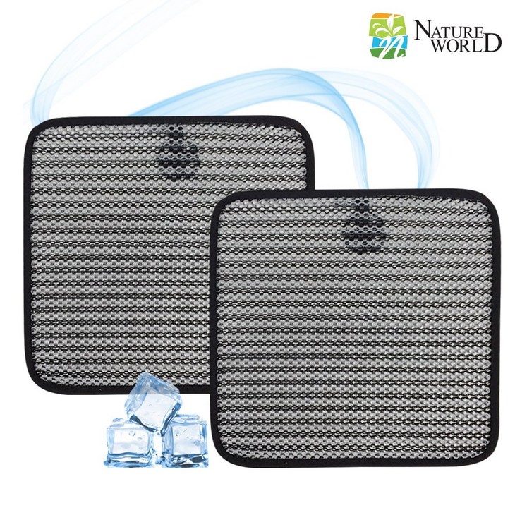 11 네이처월드 에어매쉬 자동차 통풍방석 차량 의자 쿨 방석 사계절 여름