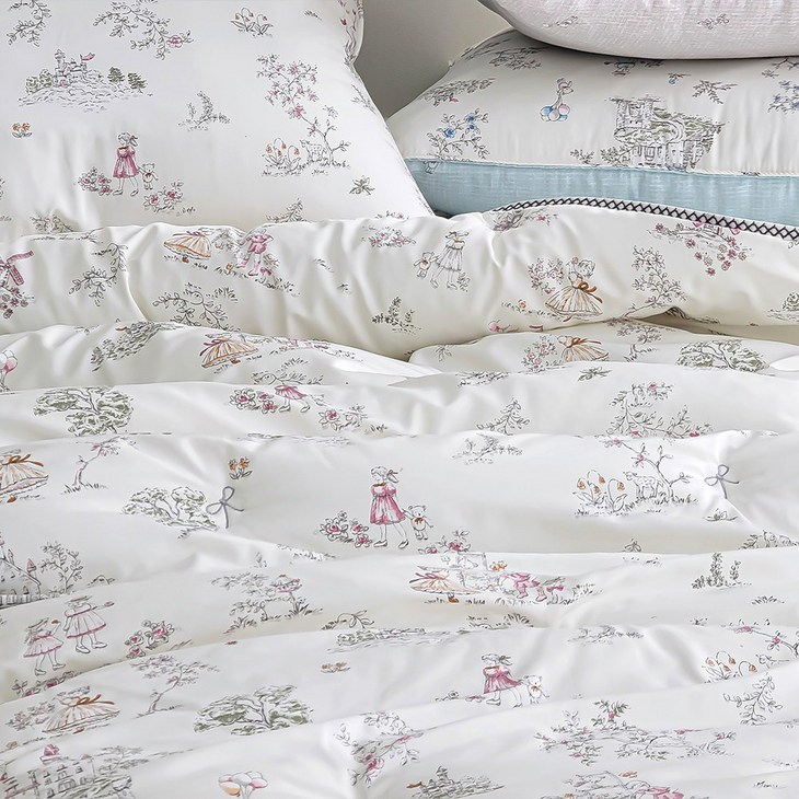 아르떼베딩 비엘라 콜라겐 텐셀 먼지없는 알러지케어 차렵이불 옥수수솜 침구 SS Q