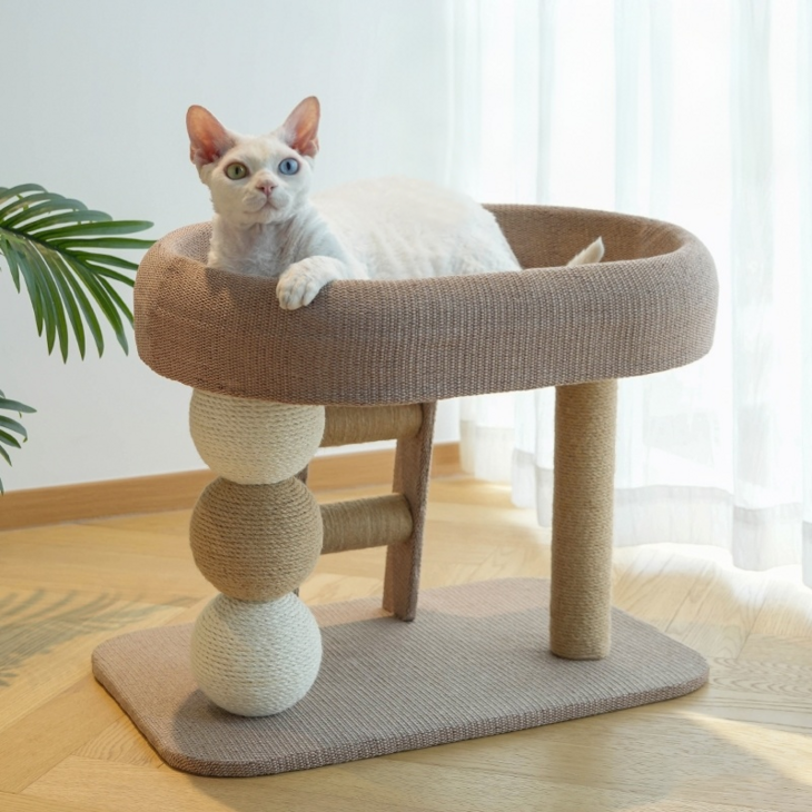 Surkat 고양이 캣타워 튼튼한 다기능 고양이 등반 프레임 스크래쳐 고양이 숨숨집