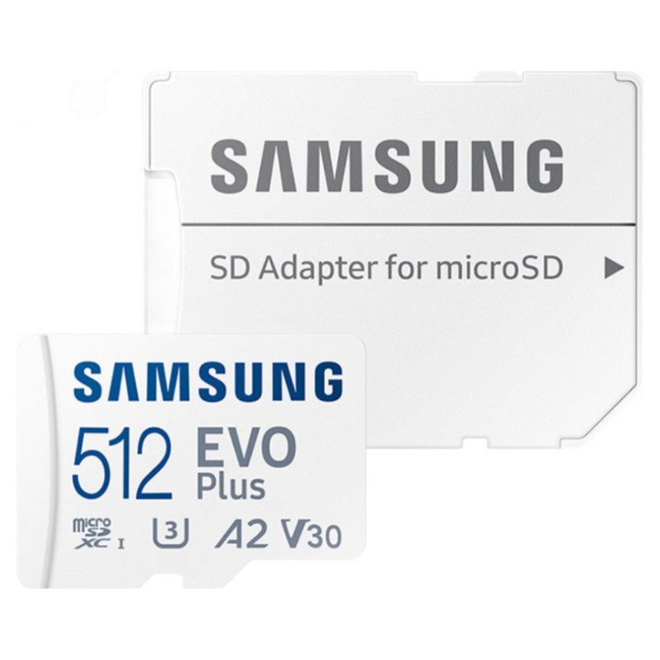 공식인증 정품 삼성전자 마이크로SD카드 EVO PLUS 512GB MBMC512SAKR  리더기