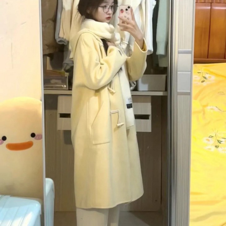 DFMEI 여성빅카라코트 잇미샤코트 여성캐시미어코트 기본코트 파란색코트 털코트 리스트코트 로엠트렌치코트 RY52265 DFMEI 여성빅카라코트 잇미샤코트 여성캐시미어코트 기본코트 파란색코트 털코트 리스트코트 로엠트렌치코트 RY52265