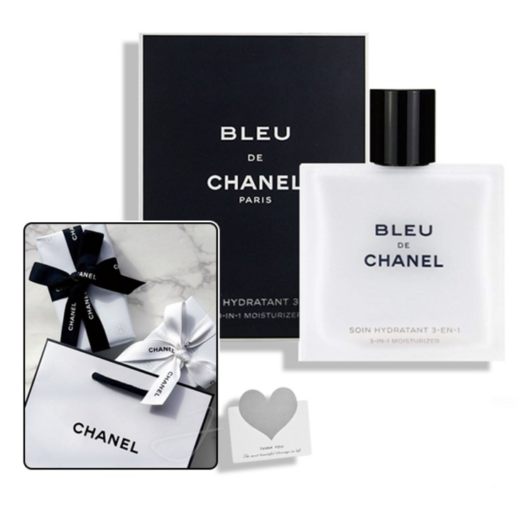 샤넬 블루 드 샤넬 애프터 쉐이브 3 in 1 모이스춰라이저 로션타입 90ml 백화점 선물포장쇼핑백