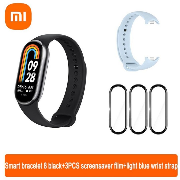 샤오미 미 밴드 8 NFC 혈중 산소 1.62, AMOLED 스크린, 피트니스 팔찌, 트래커, 심박수 모니터, 스마트, 7.SET 4