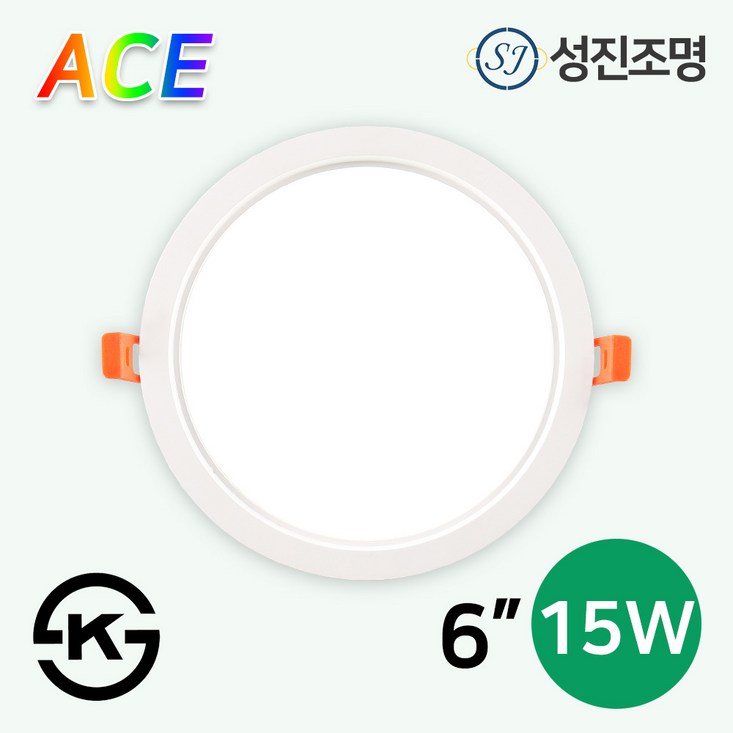 LED 다운라이트 매입등 매립등 ACE 에이스 6인치 15W, 매입등ACE6인치15W주광색, 1개