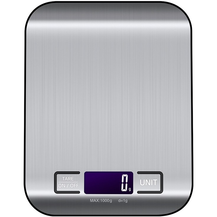 홈플래닛 스테인레스 디지털 백라이팅 주방저울 1kg