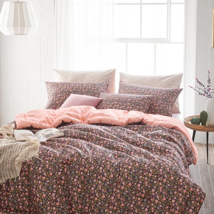 나이스필 웨지 오렌지n 차렵이불Qnull