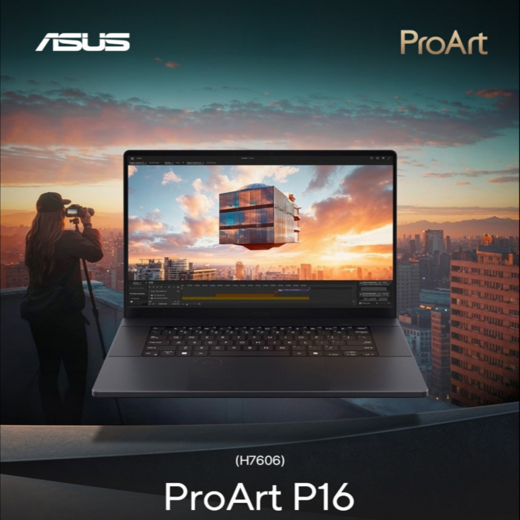 ASUS ProArt P16 H7606WPME041W AMD 32GB 1TB RTX5070 최신 게이밍 업무용 고사양 그래픽 사무용 대학생 고성능 노트북, H7606WPME041W, WIN11 Home, 32GB, 1TB, 블랙