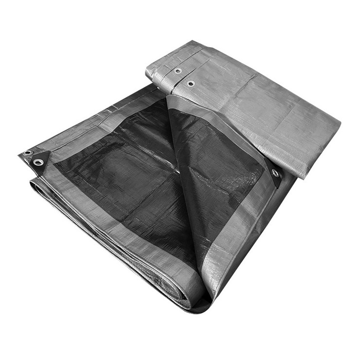 차크닉 캠핑 방수포 그라운드시트 양면코팅 3mx4m 내수압 2000mm, 그레이