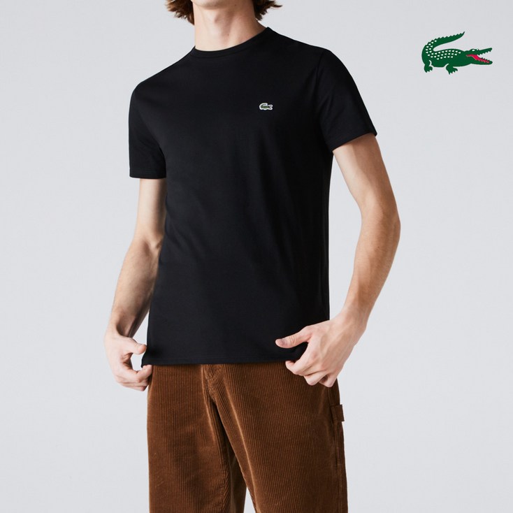 라코스테 반팔 티셔츠 라운드넥 남녀공용 TH6709 피마티셔츠