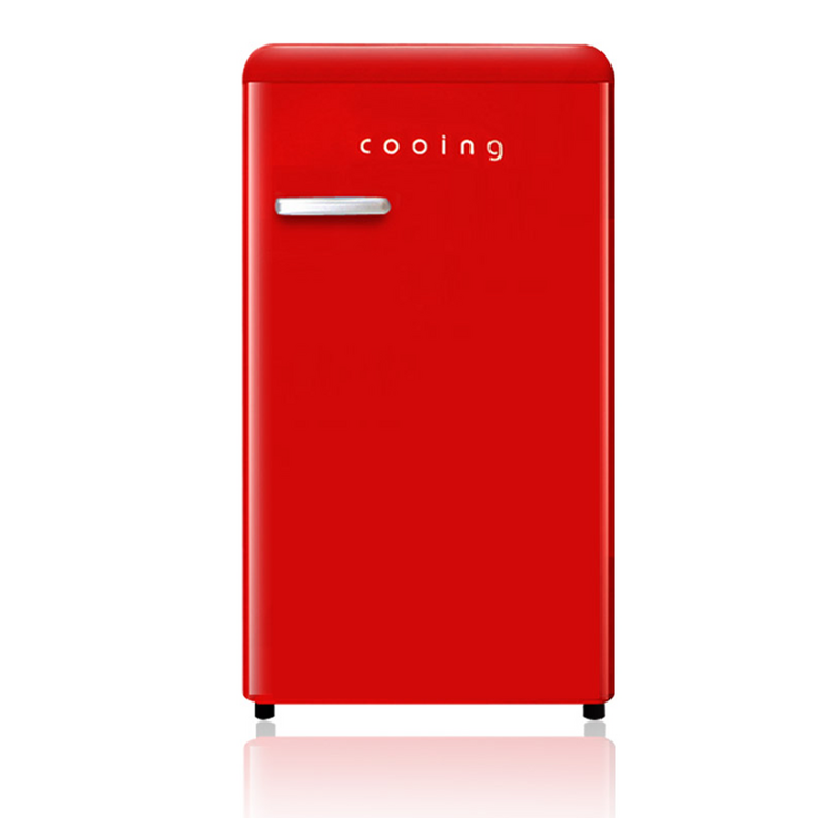 쿠잉 레트로 소형 냉장고 레드, REF-S92R, 레드 9