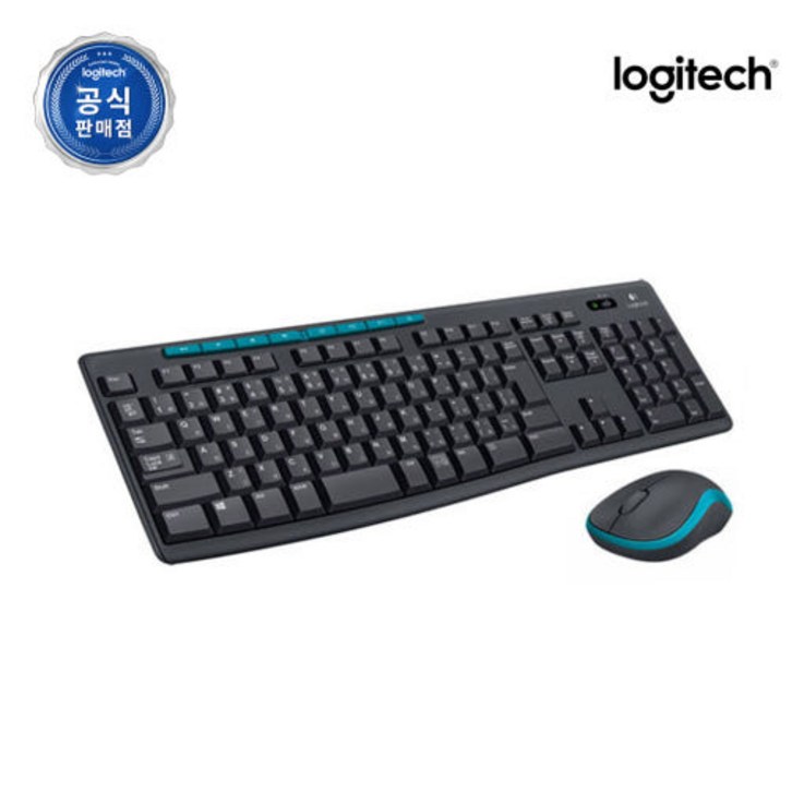 로지텍 무선 키보드 마우스 세트, MK275, BLACK블랙, 일반형