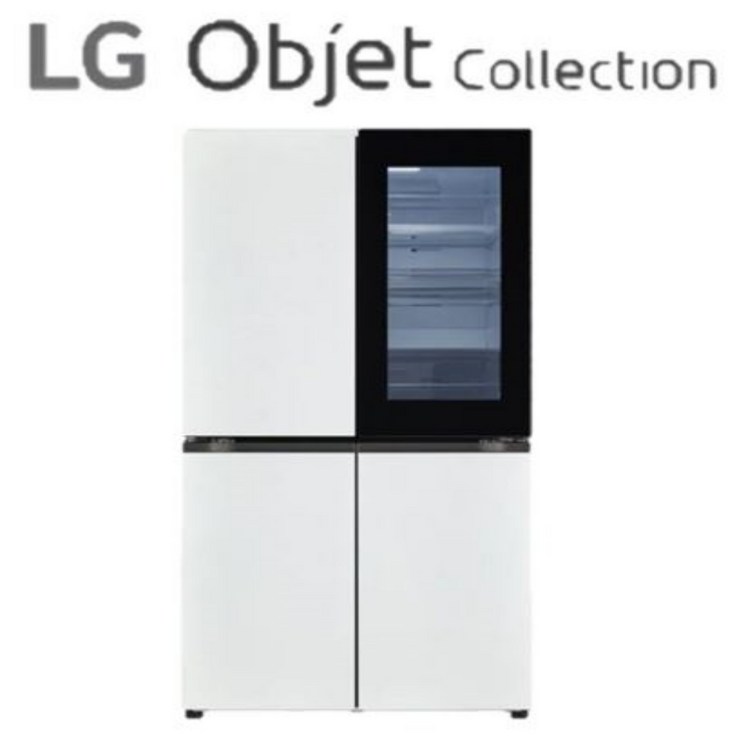 [LG전자] 디오스 오브제컬렉션 노크온 냉장고 (T873MWW312)