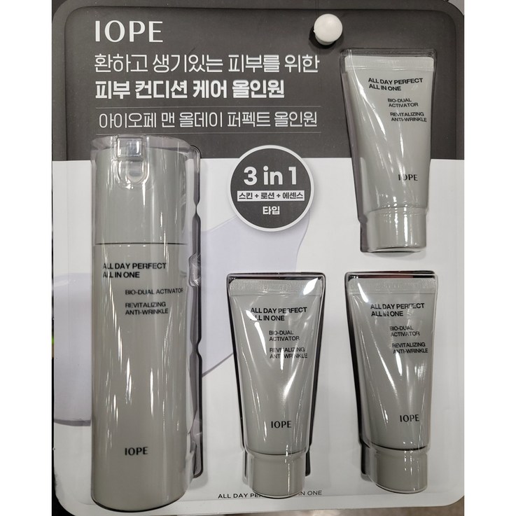아이오페 맨 올데이 퍼펙트 올인원 120ml30ml X 3개