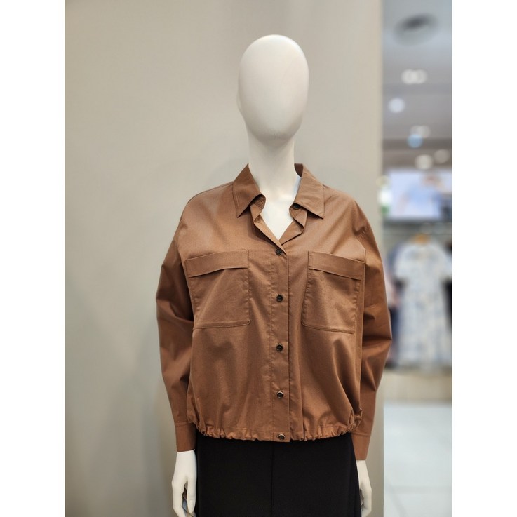 베스띠벨리 면 블렌드 밑단 스트링 블라우스 BHB24160