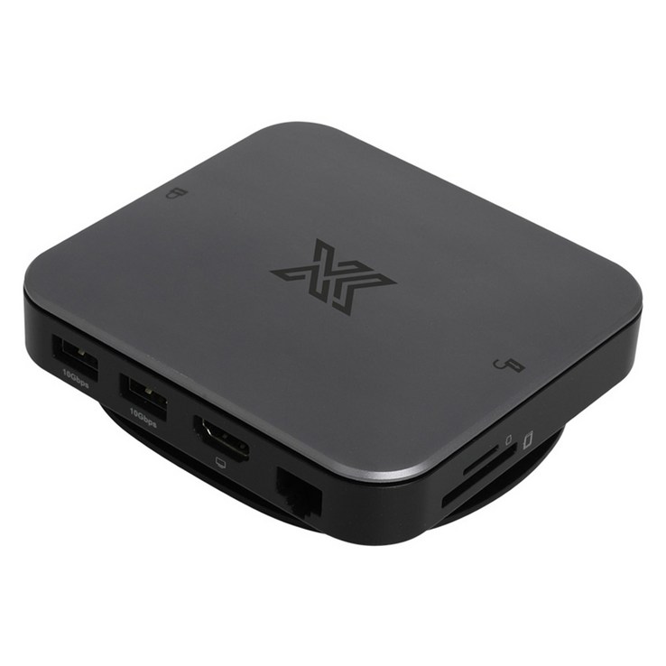 IX 9 IN 1 USB C타입 멀티허브 IXU31M9M2 IX001, 그레이 IX 9 IN 1 USB C타입 멀티허브 IXU31M9M2 IX001, 그레이