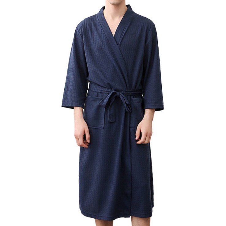힙앤바디 남성용 호텔가운 XL, 네이비, XL, 1개