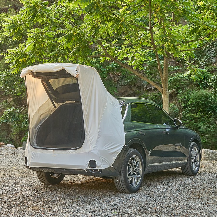 메이튼 레드와일드 제네시스 GV70 차박 캠핑 도킹 쉘터 꼬리 카 텐트, 5인용이상, 아이보리