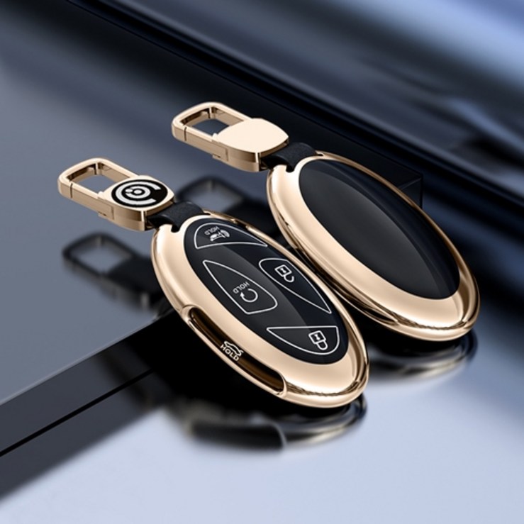 키에티 현대 디 올뉴 그랜저 GN7 알루미늄TPU 스마트 키케이스, 블랙, 단일상품