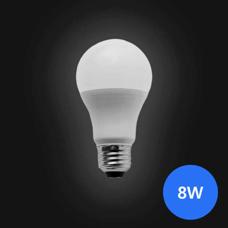 e26 소켓 LED 전구 8W 주광색흰색빛,6500K, 40개