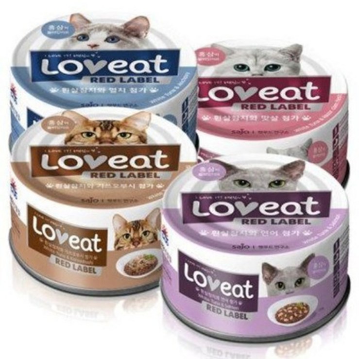 사조 러브잇 레드라벨 160g 4종 x24개 1BOX