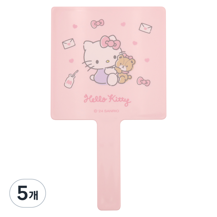 산리오캐릭터즈 사각손거울 대, 헬로키티, 5개
