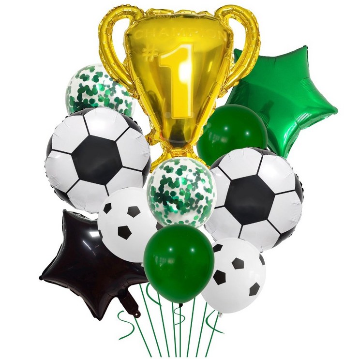 스포츠 챔피언 축하파티 은박풍선세트 에브리띵스마일 1225, 1세트, 축구