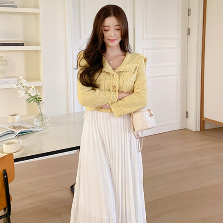 블랙홀제이 여성용 티렌 트위드 플리츠 원피스 블랙홀제이 여성용 티렌 트위드 플리츠 원피스