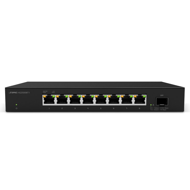 ipTIME HG25008T1 8포트 스위칭허브 2500Mbps 1SFP HG25008 후속, 1, HG25008T1