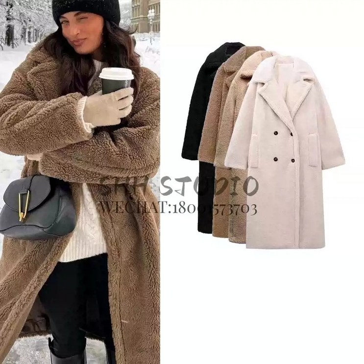 여성겨울코트 ZARA 자라 페이크 시어링 엑스트라 롱 코트 자켓 블랙 여성겨울코트 ZARA 자라 페이크 시어링 엑스트라 롱 코트 자켓 블랙