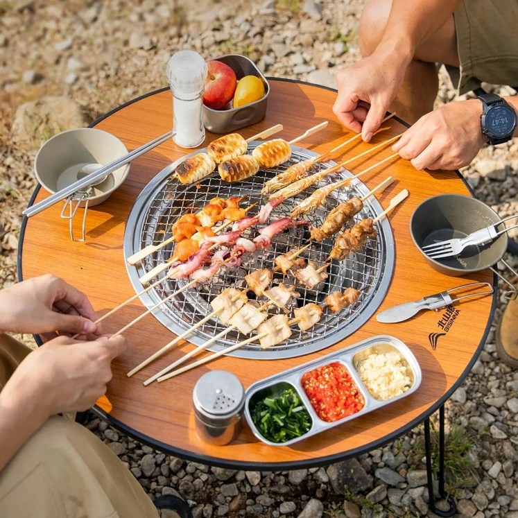 화로대 캠핑 바베큐 화롯대 접이식 원형 야외 테이블