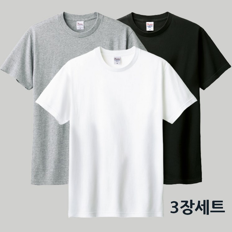 완티 111 남녀공용 17수 라운드 반팔 면티 3장 완티 111 남녀공용 17수 라운드 반팔 면티 3장