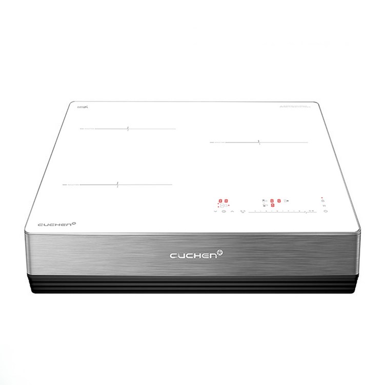 쿠첸 프리스텐딩 방식 더 블랑 인덕션 전기레인지 3구  스탠드케이스 150mm 다크실버, CIRO2IH33FLBIB, 프리스탠딩150mm