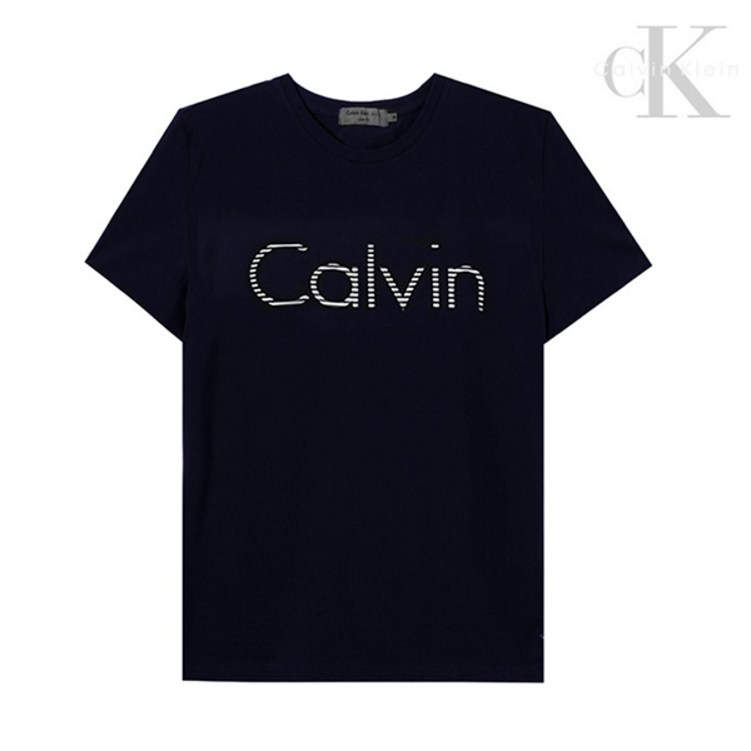 캘빈클라인 Calvin 로고 스트레치 반팔티네이비 Calvin Klein Jeans regularfit J307566