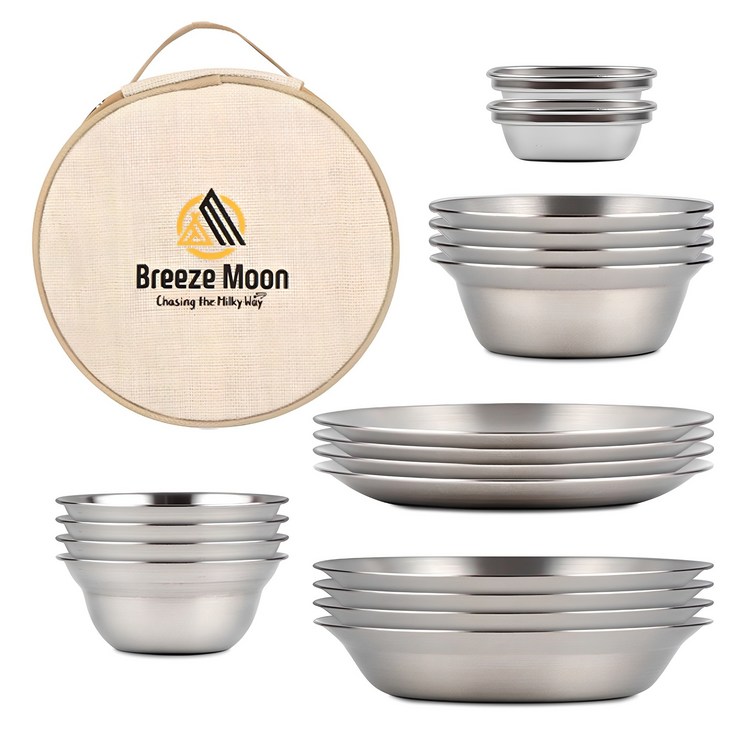 브리즈문 스테인리스 식기세트 18p