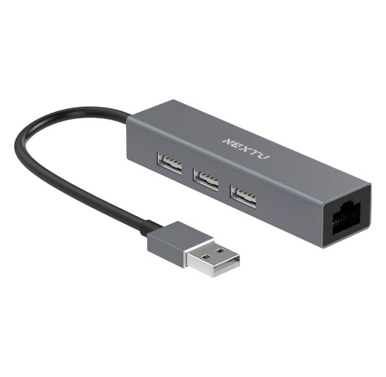 넥스트유 래마돈 USB2.0 100M 유선 랜카드 어댑터 3포트 USB허브 UH133LAN, 1개 넥스트유 래마돈 USB2.0 100M 유선 랜카드 어댑터 3포트 USB허브 UH133LAN, 1개