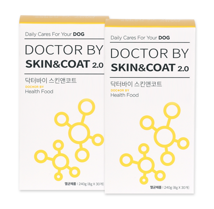 닥터바이 강아지 스킨앤코트 피부 모질 영양제 240g, 스킨앤코트, 2세트, 피부털개선