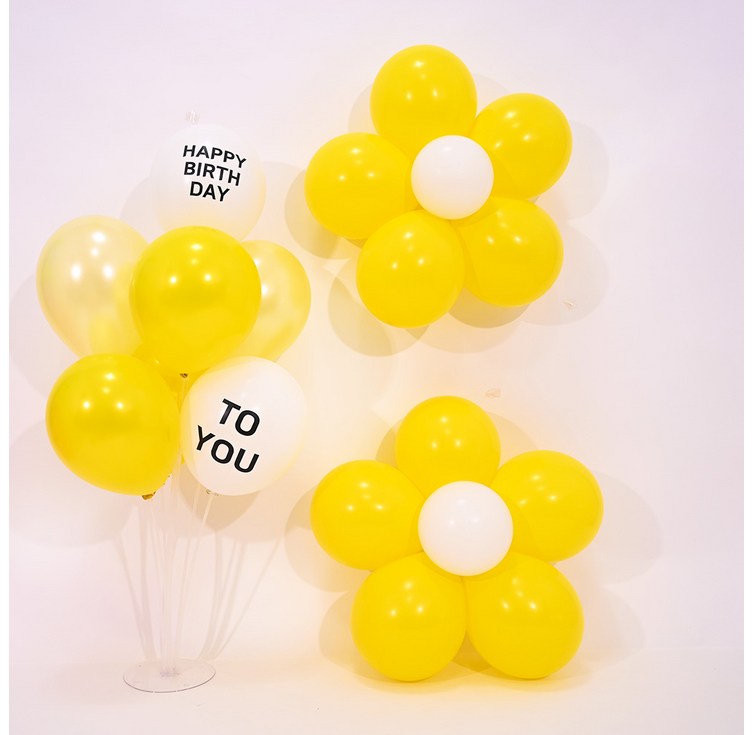 파티쇼 생일파티 데이지 꽃 풍선키트 70cm 꽂이장식 벌스데이 투유 파티 세트