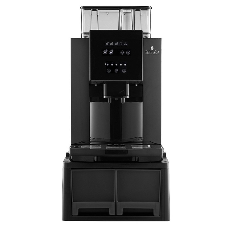 딜리코 오피스프레소 커피머신, Q07R, 샤이니 카본 블랙