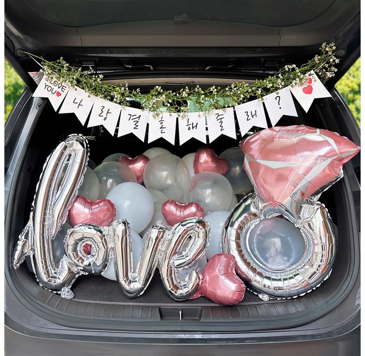 라일라 트렁크프로포즈 결혼 셀프 이벤트, 1세트, 핑크