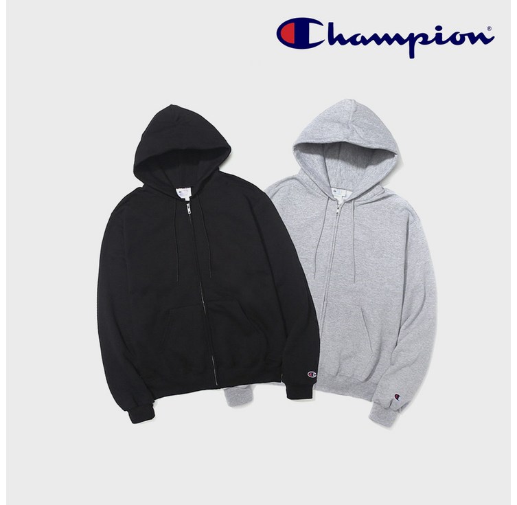 정품 챔피온 S800 무지 후드집업