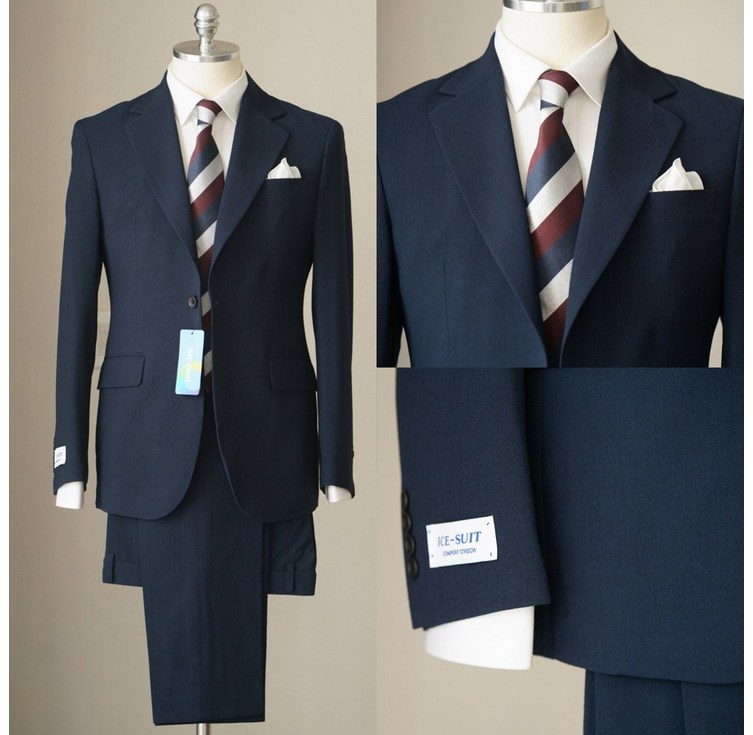 로얄수트 시어서커 정장 남자 여름 아이스 에어쿨맥스 네이비 수트셋업