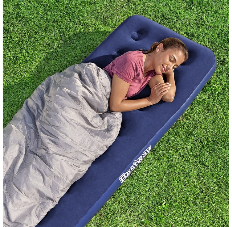 베스트웨이 BW 67000 슈프림 싱글에어매트 매트리스 휴대용 에어매트 캠핑매트, 블루